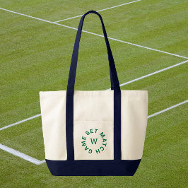 Game Set Match Grön Monogram Tennis Tygkasse
