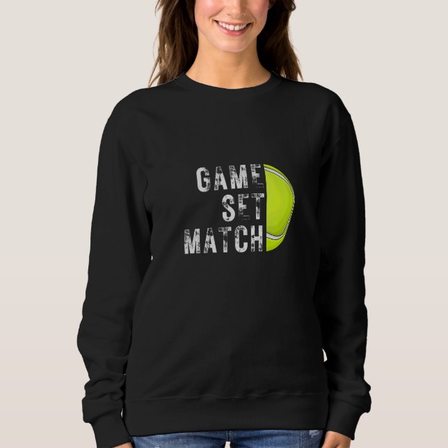 Game Set Match Tennis 1 T Shirt (Framsida)