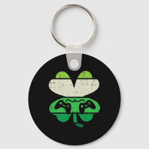 Game Shamrock Retro St patricks day Boys Manar Gir Nyckelring