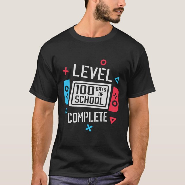 Game Smar-spel med 100 dagar för fullständiga vide T Shirt (Framsida)