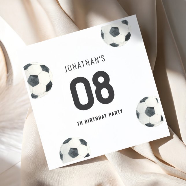 Game Time Soccball Boy Birthday Pappersservett (Skapare uppladdad)