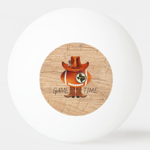 "GAME TIME" Texas Dallas Football Fläkt Ping Pong Pingisboll