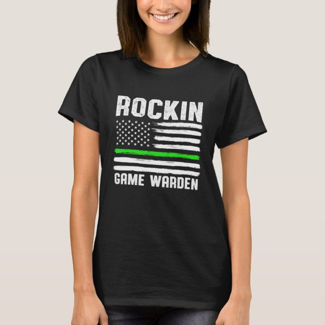 Game Warden Conservation Officer 11 T Shirt (Framsida)
