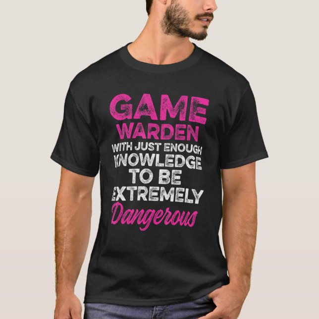Game Warden Conservation Officer 7 T Shirt (Framsida)