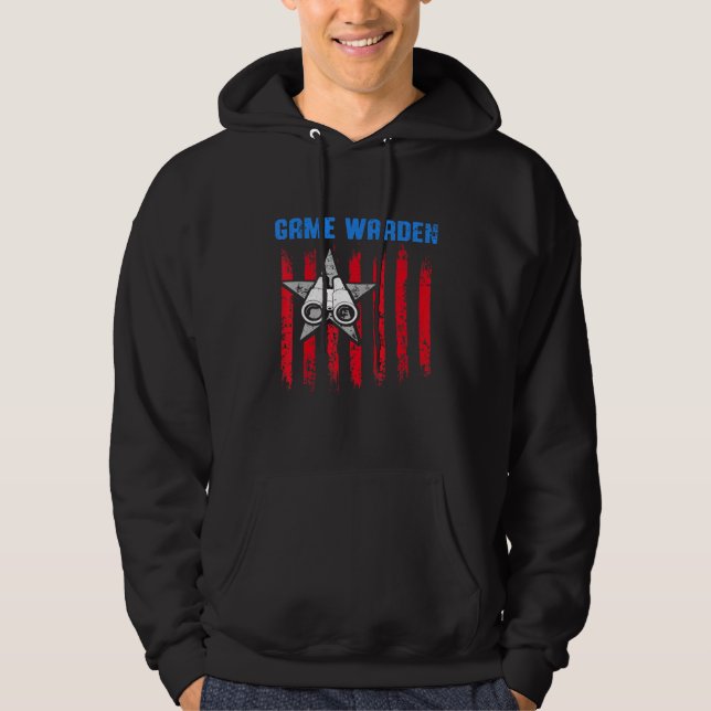 Game Warden Conservation Officer 8 Hoodie (Framsida)