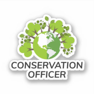 Game Warden Wildlife Conservation Tillsatta lagar Klistermärken