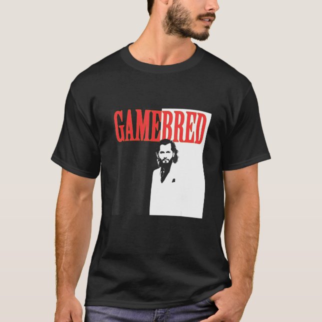 Gameborn Cuban Street Mma Fighter Miami Gangster T Shirt (Framsida)