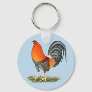 Gamecock Blue Red Tupp Nyckelring