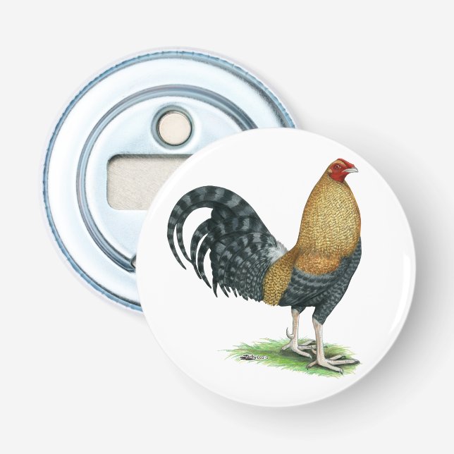 Gamecock:  Dom eller Crele Flasköppnare (Framsidan)
