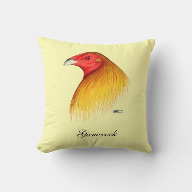Gamecock Dubbad Kudde (Framsida)