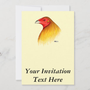 Gamecock Dubbed Inbjudningar