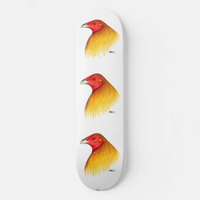 Gamecock Dubbed Skateboard Bräda 19,5 Cm (Framsida)