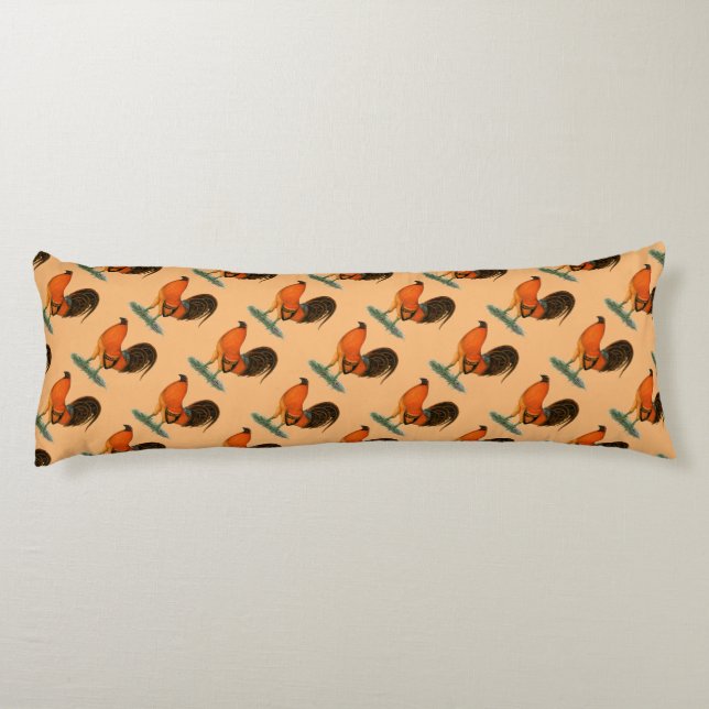 Gamecock Ginger Red Tupp Kroppskudde (Baksidan)