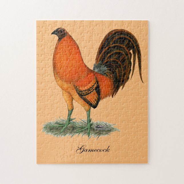 Gamecock Ginger Red Tupp Pussel (Vertikal)