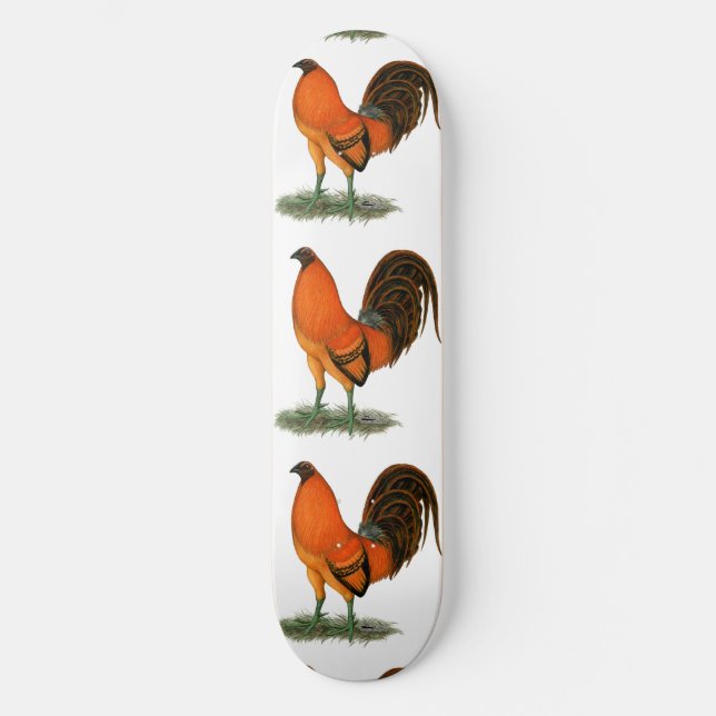Gamecock Ginger Red Tupp Skateboard Bräda 21,5 Cm (Framsida)