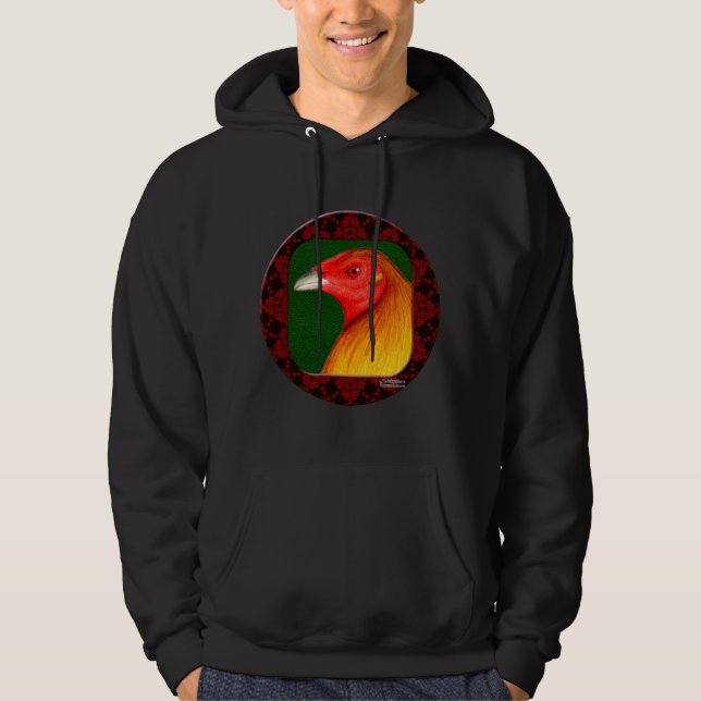 Gamecock inramad sweatshirt med luva (Framsida)