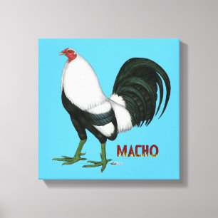 Gamecock Macho Duckwing Canvastryck