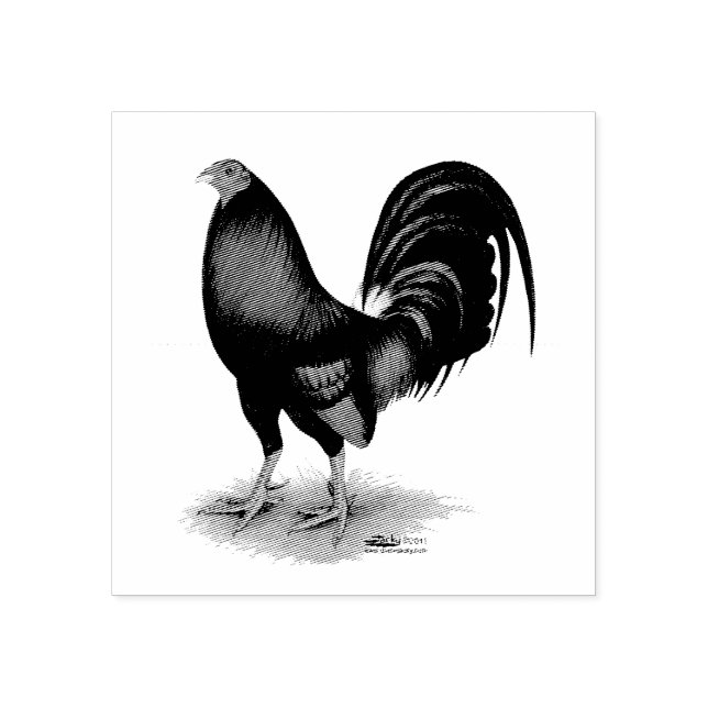 Gamecock: Mörk Red Stämpel (Tryck)