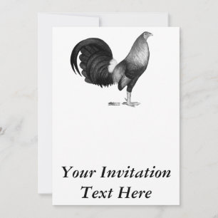 Gamecock Red Hatch Inbjudningar