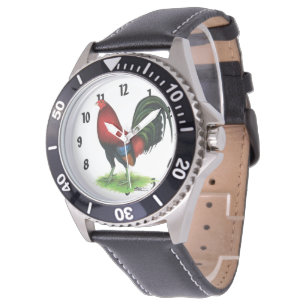 Gamecock: Röd mörk - Armbandsur