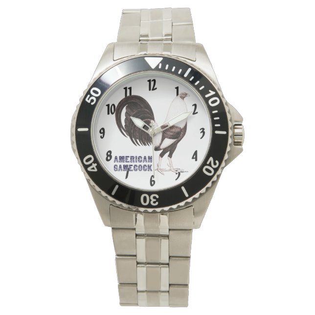 Gamecock Sepia Armbandsur (Framsida)