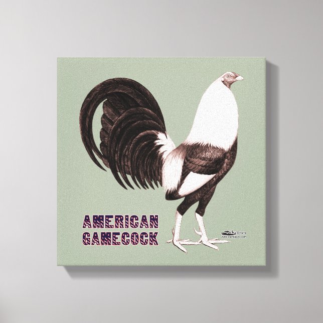Gamecock Sepia Canvastryck (Framsida)