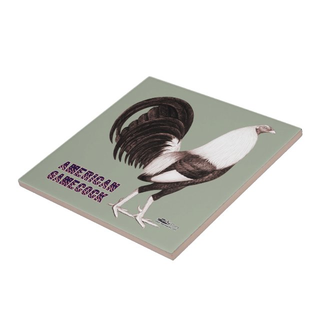 Gamecock Sepia Kakelplatta (Sidan)