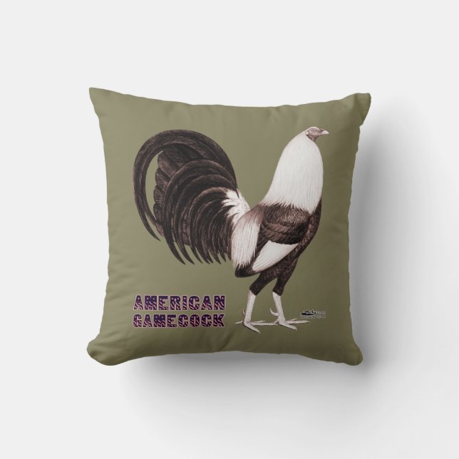 Gamecock Sepia Kudde (Framsida)