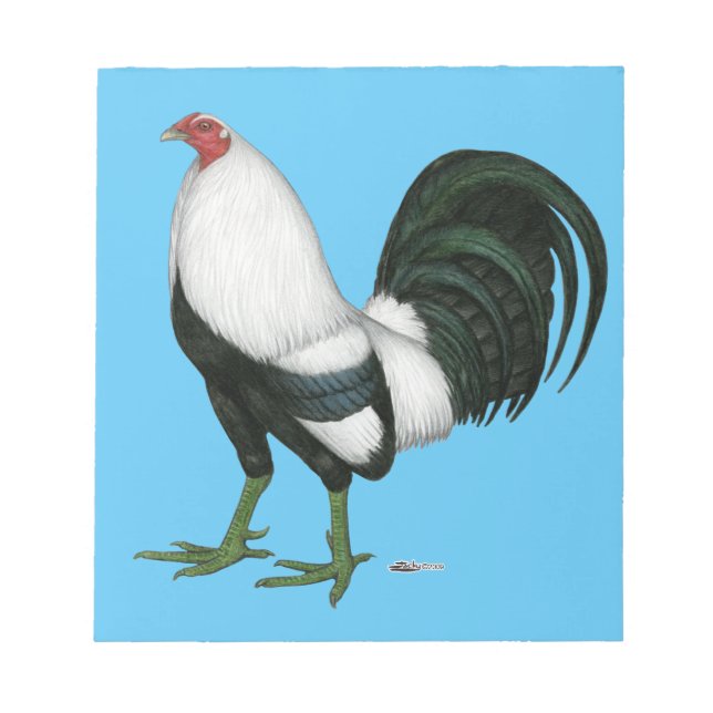 Gamecock Silver Duckwing Anteckningsblock (Framsida)