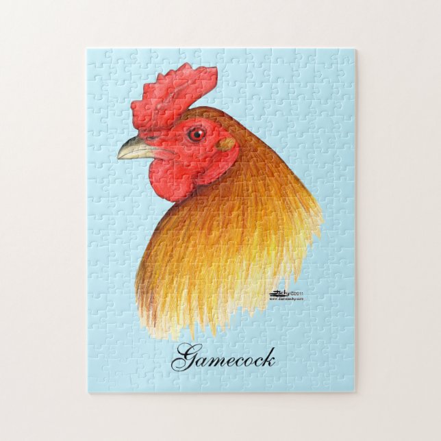 Gamecock Stag Pea Comb Pussel (Vertikal)