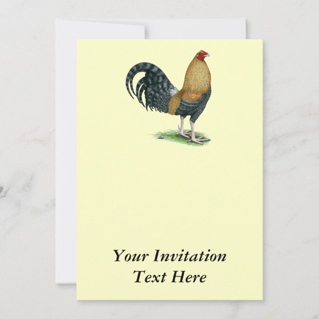 Gamecock:  Tämnd eller Crele Inbjudningar (Framsida)