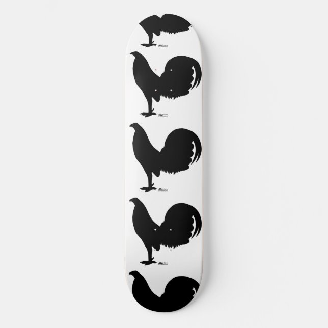 Gamecock Tupp Silhouette Mini Skateboard Bräda 18,5 Cm (Framsida)
