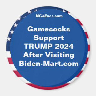 Gamecocks Support TRUMP 2024 efter utfall Magnet
