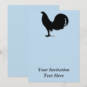 GamecocktuppSilhouette Inbjudningar