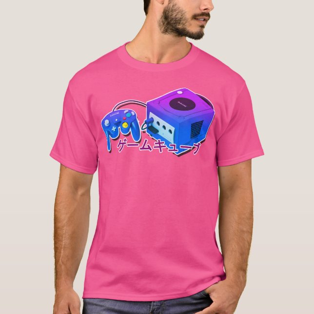 Gamecube Aesthetic (Lila Blue) T Shirt (Framsida)