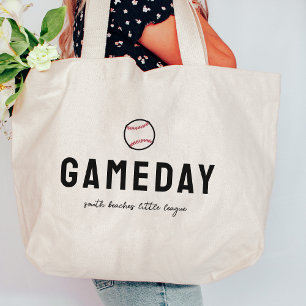 "Gameday" Anpassningsbar Baseball League Namn Jumbo Tygkasse