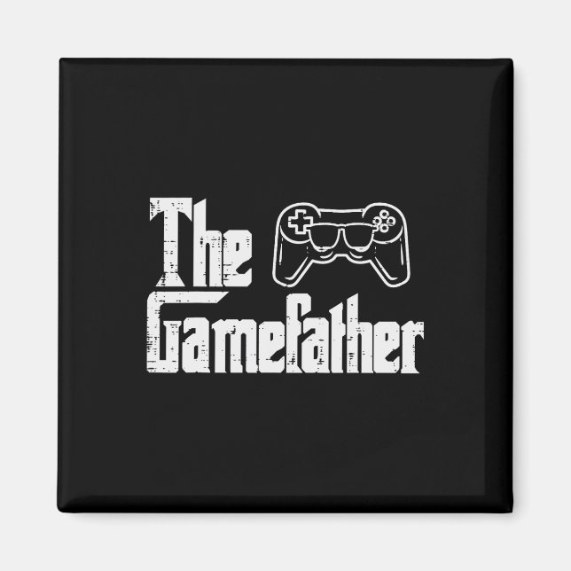Gamefthan Roligt Gaming Fars dag Parody Gamer Papp Magnet (Framsidan)