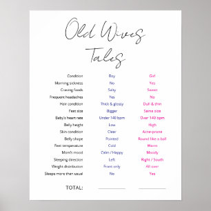 Gamemärke för Old Wives Tales Poster
