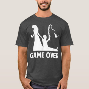 GameOver Brud Brudgum Bröllop Möhippa Sängkammare T Shirt