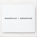 Gameplay > diagram. Svart White. Musmatta<br><div class="desc">En enkel svartvit design, som något att säga "Gameplay > diagram". Om du tror att det gameplay i videospel är viktigare än, kunde diagrammen detta vara saken för dig.</div>