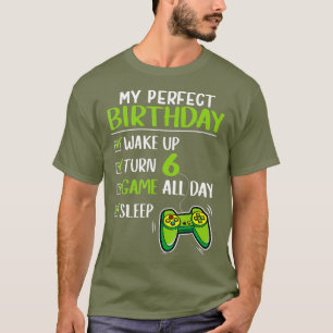 Gamer 6e Birthday-spel 6 år gammal Perfekt T Shirt