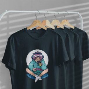 Gamer Anime Girl T Shirt