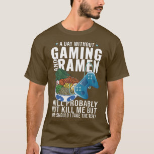 Gamer Anime Japansk Noodle Ramen T Shirt