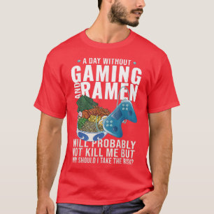 Gamer Anime Japansk Noodle Ramen  T Shirt