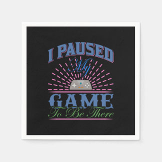 Gamer Art I pausade mitt spel att vara här Pappersservett