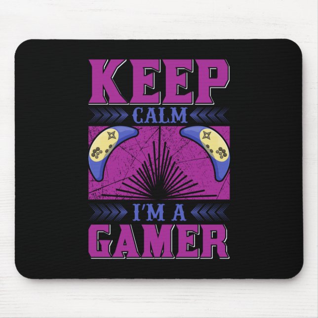 Gamer Art Keep Calm I Am A Gamer Musmatta (Framsidan)