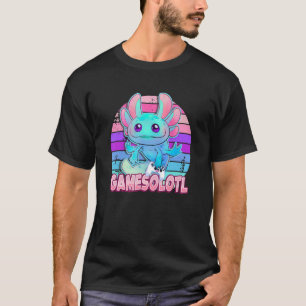 Gamer Axalotl-spelcute Axolotl Video Gamer Boy T Shirt
