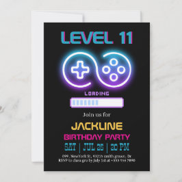 Gamer  Birthday Invitation Inbjudningar