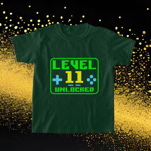 gamer Birthday ord art unisex 11th T-Shirt