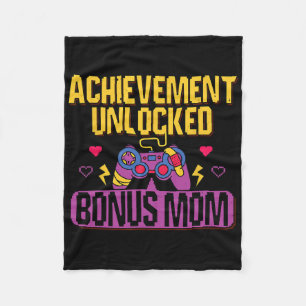 Gamer Bonus Mamma Upplåst Video Game Styv mamma Ga Fleecefilt